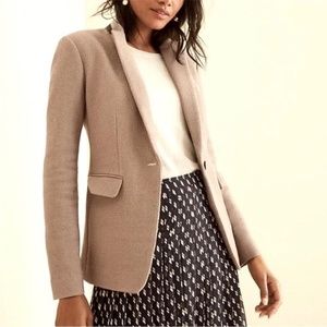 Ann Taylor Hutton Blazer in Tweed -Color Taupe- Size 8